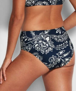 New π Seafolly Ladies Folklore Wide Side Retro Pant True navy 𧨠10 New π Seafolly Ladies Folklore Wide Side Retro Pant True navy 𧨠-Seafolly Sales Shop 40586 933 True2520Navy 5
