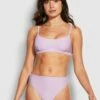 Budget 💯 Seafolly Ladies Essentials High Rise Lilac 💯