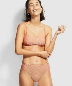 Buy 👍 Seafolly Essentials High Rise Rose sands 🎉