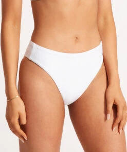 Cheapest 🌟 Seafolly Ladies Essentials High Rise White ✔️ -Seafolly Sales Shop 40609 640 White 5