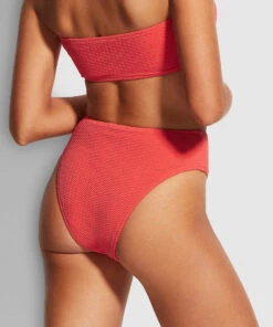 Discount 🧨 Seafolly Ladies Sea Dive High Rise Pant Fiestacoral 🌟 -Seafolly Sales Shop 40609 861 FiestCoral 4