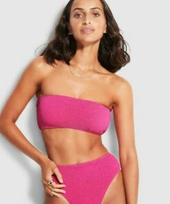 Discount ✔️ Seafolly Ladies Sea Dive High Rise Pant Fuchsia rose ⭐