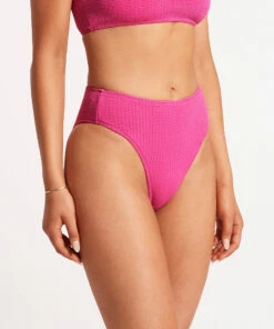 Discount ✔️ Seafolly Ladies Sea Dive High Rise Pant Fuchsia rose ⭐ -Seafolly Sales Shop 40609 861 FuchsiaRos 3
