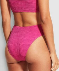 Discount ✔️ Seafolly Ladies Sea Dive High Rise Pant Fuchsia rose ⭐ -Seafolly Sales Shop 40609 861 FuchsiaRos 5