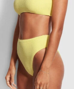 Cheapest 🎁 Seafolly Ladies Sea Dive High Rise Pant Lime light 🔔 -Seafolly Sales Shop 40609 861 Limelight 4