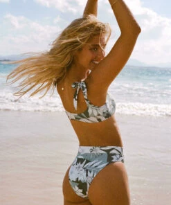 Cheapest 👍 Seafolly Copacabana Tie Front Hi Rise 👙 Bikini Pants Vine 🔥