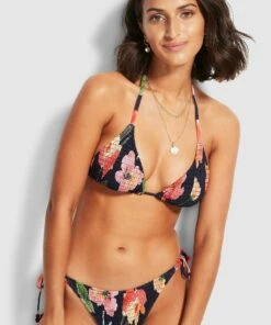 Flash Sale 𧨠Seafolly Ladies π Summer Memoirs Shirred Tie Side pant Indigo π