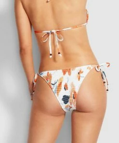 Budget 🎁 Seafolly Ladies ☀️ Summer Memoirs Shirred Tie Side pant White 👍 -Seafolly Sales Shop 40642 883 White 4