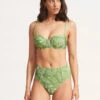 Coupon 🎁 Seafolly Ladies Folklore High Waisted Pant Green tea 👍