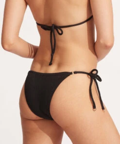 Best Pirce 💯 Seafolly Ladies Sea Dive Tie Side Rio Pant Black 🌟 -Seafolly Sales Shop 40651 861 Black 4