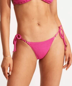 Promo 🧨 Seafolly Ladies Sea Dive Tie Side Rio Pant Fuchsia rose ✔️ -Seafolly Sales Shop 40651 861 FuchsiaRos 3
