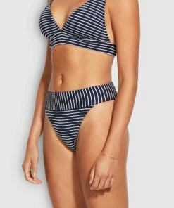 Budget ⌛ Seafolly Ladies Seaside Stripe Banded Hi Rise Pant True navy ⭐ 9 Budget ⌛ Seafolly Ladies Seaside Stripe Banded Hi Rise Pant True navy ⭐ -Seafolly Sales Shop 40661 894 True2520Navy 4