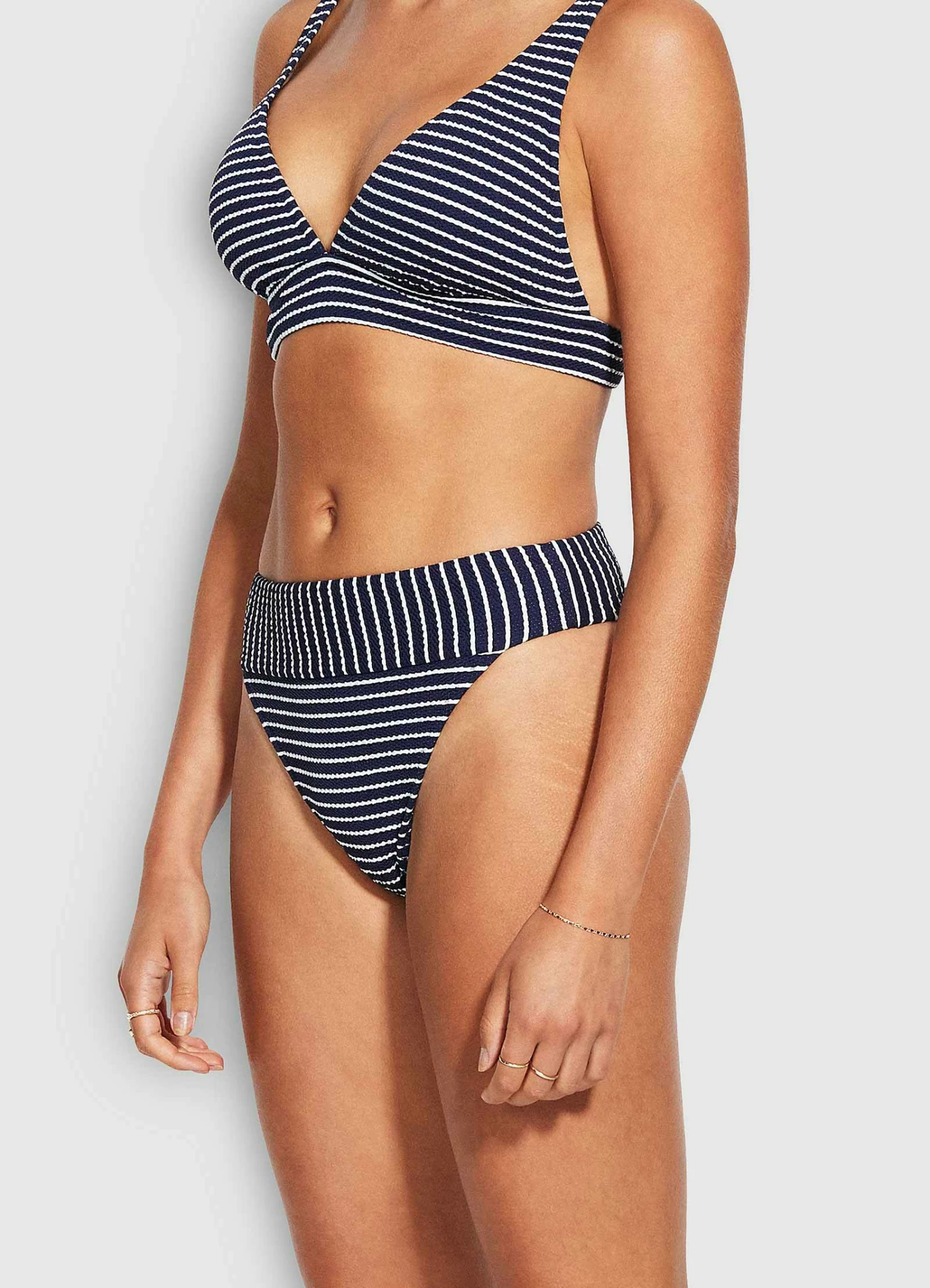 Budget ⌛ Seafolly Ladies Seaside Stripe Banded Hi Rise Pant True navy ⭐ 4 Budget ⌛ Seafolly Ladies Seaside Stripe Banded Hi Rise Pant True navy ⭐ - Image 4