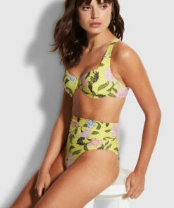 Best reviews of 😀 Seafolly Ladies Boheme High Cut Rio Lime light 🎉