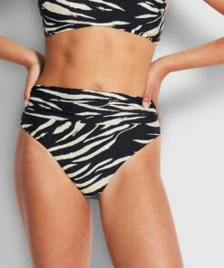 Best Sale ✨ Seafolly Ladies Skin Deep Roll Top Rio Pant Black 🧨 -Seafolly Sales Shop 40665 940 Black 3