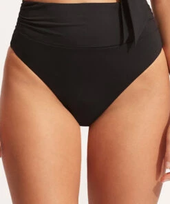 Brand new ⌛ Seafolly Ladies Seafolly Collective High Waist 👙 Bikini Pant Black 🧨 -Seafolly Sales Shop 40665 942 Black 3