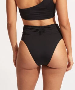 Brand new ⌛ Seafolly Ladies Seafolly Collective High Waist 👙 Bikini Pant Black 🧨 -Seafolly Sales Shop 40665 942 Black 7