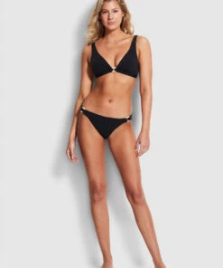 Coupon 🧨 Seafolly Ladies Belize Hipster Pant Black 🤩