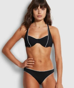 New ⌛ Seafolly Ladies Active Hipster Black 👍