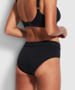 Coupon 😀 Seafolly Ladies Belize Wide Side Retro Black 👏 -Seafolly Sales Shop 40679 927 Black 5