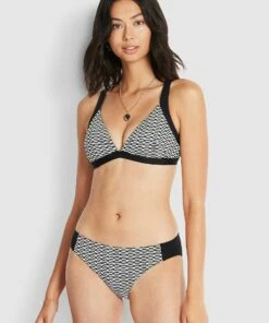 Wholesale 👏 Milea Resort Modernist Signature Hipster 👙 Bikini Pants Black white 🤩