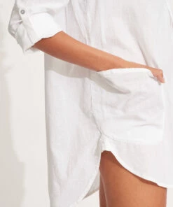 Flash Sale ✔️ Seafolly Boyfriend Beach Shirt White 👏 -Seafolly Sales Shop 52815 TO White 6