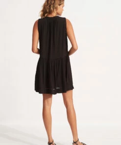Coupon ✔️ Seafolly Ladder Detail 👗 Dress Black ❤️ -Seafolly Sales Shop 52931 DR Black 3