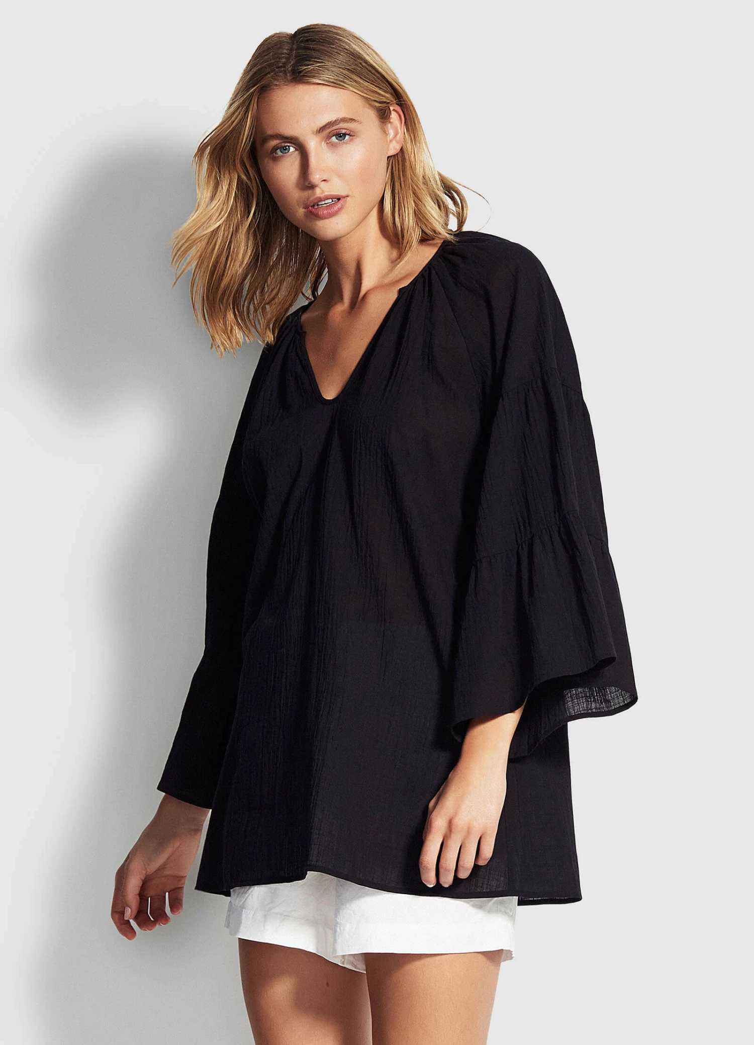 Best reviews of π€© Seafolly Tiered Sleeve Cover Up Black π― 1 Best reviews of π€© Seafolly Tiered Sleeve Cover Up Black π―