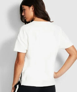 Buy ⭐ Seafolly Ladies Holiday Short Sleeve Sweater Off white 🛒 -Seafolly Sales Shop 53950 TO OffWhite 3