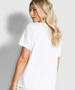Outlet 🎉 Seafolly Ladies Coastal Nights Tee White 🔔 -Seafolly Sales Shop 54111 TO White 3