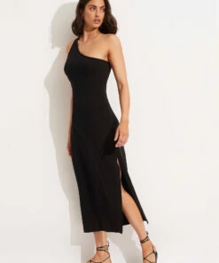 Cheap π― Seafolly Ladies Jersey One Shoulder Midi π Dress Black π