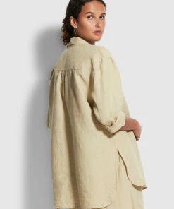 Wholesale 🔔 Seafolly Ladies Beach Linen Shirt Olive ⭐ -Seafolly Sales Shop 54247 TO Olive 4