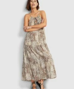 Brand new π― Seafolly Ladies Serpentine Tiered Maxi π Dress Chocolate π