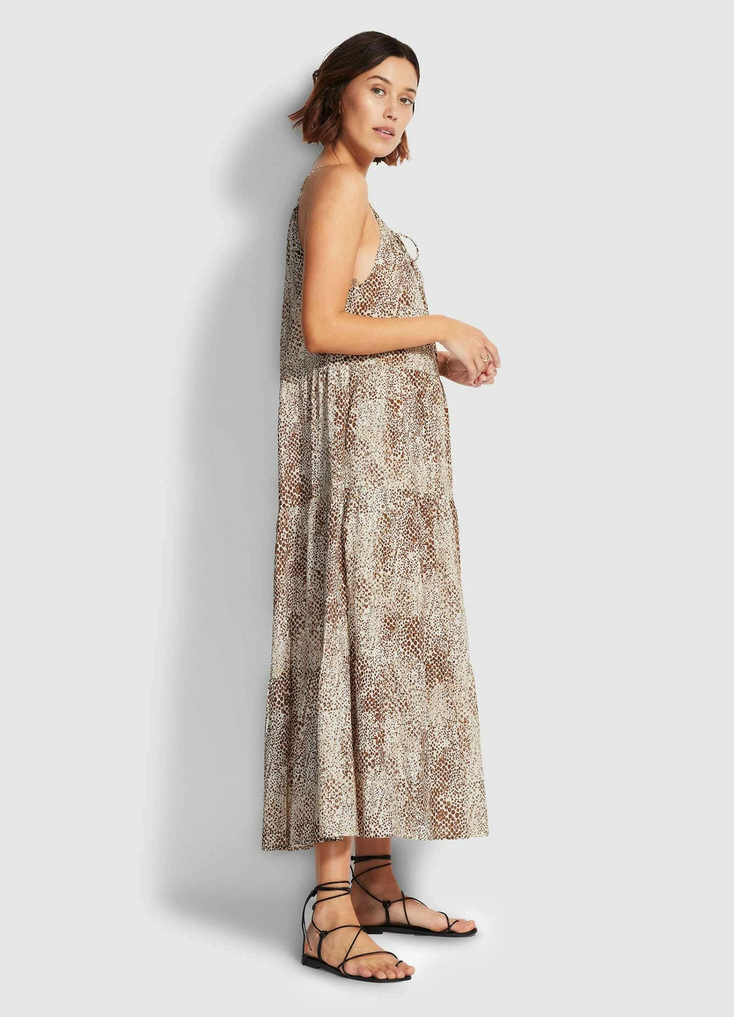 Brand new π― Seafolly Ladies Serpentine Tiered Maxi π Dress Chocolate π 2 Brand new π― Seafolly Ladies Serpentine Tiered Maxi π Dress Chocolate π - Image 2