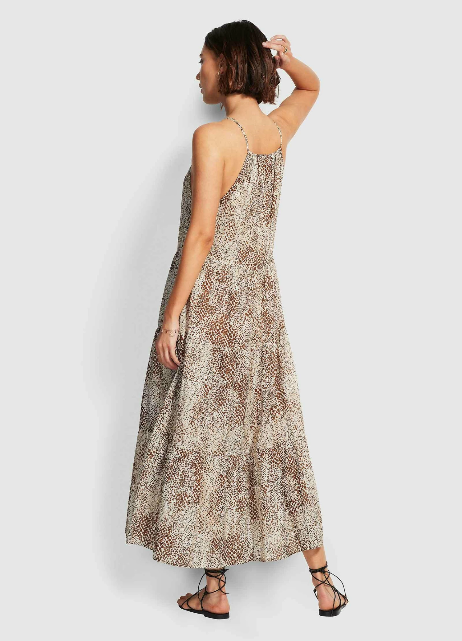 Brand new π― Seafolly Ladies Serpentine Tiered Maxi π Dress Chocolate π 3 Brand new π― Seafolly Ladies Serpentine Tiered Maxi π Dress Chocolate π - Image 3