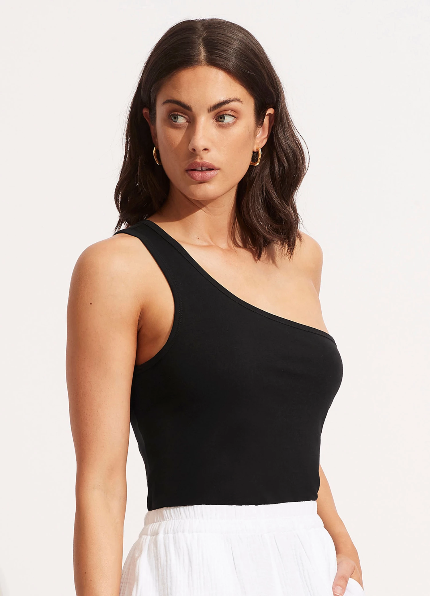 Best deal โญ Seafolly Ladies Jersey One Shoulder Top Black ๐ 3 Best deal โญ Seafolly Ladies Jersey One Shoulder Top Black ๐ - Image 3