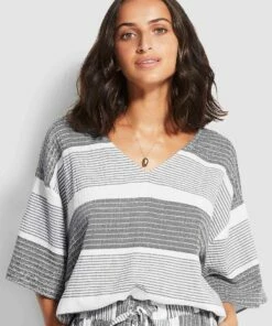 Best reviews of 🛒 Seafolly Ladies Jacquard Top Black 💯 -Seafolly Sales Shop 54448 TO Black 4