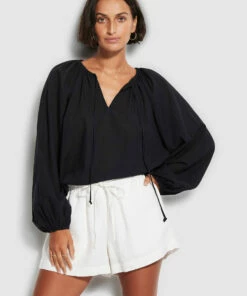Deals β¨ Seafolly Ladies Beach Edit βοΈ Summer Top Black β¨