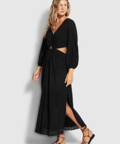 Budget β Seafolly Ladies Drifter Cut Out π Dress Black π 7 Budget β Seafolly Ladies Drifter Cut Out π Dress Black π -Seafolly Sales Shop 54548 DR Black 3