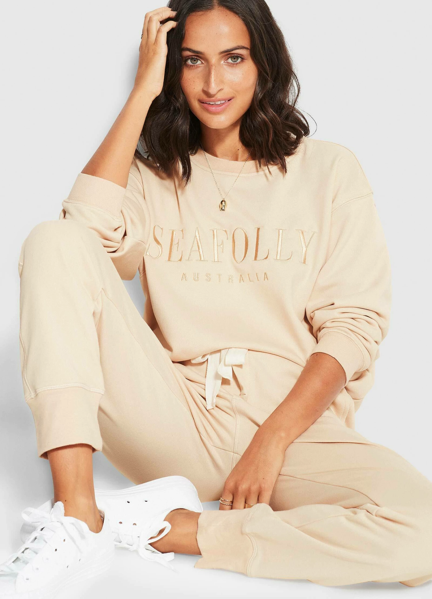 Cheapest π Seafolly Ladies Originals Trackpant Beige 𧨠1 Cheapest π Seafolly Ladies Originals Trackpant Beige π§¨