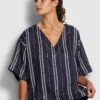 Best reviews of 👍 Seafolly Ladies Sand Stripe Top Dark navy ✔️