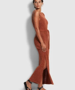 New 💯 Seafolly Ladies Voyage Knit 👗 Dress Bronze 😀 -Seafolly Sales Shop 54592 KN Bronze 3