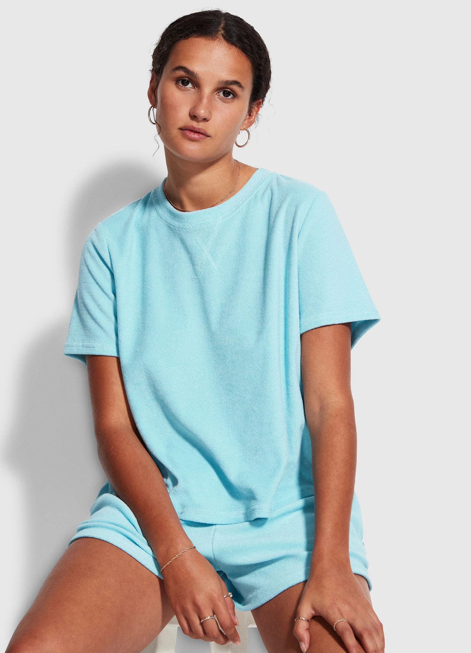 Outlet β Seafolly Ladies Terry T Shirt Baby blue 𧨠1 Outlet β Seafolly Ladies Terry T Shirt Baby blue π§¨