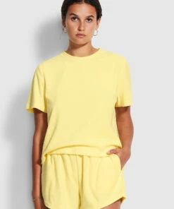 Budget 🌟 Seafolly Ladies Terry Short Lemon 💯