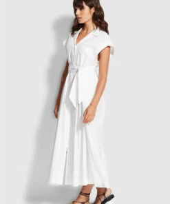 Flash Sale 🔥 Seafolly Ladies Sunday 👗 Dress White 🔥 -Seafolly Sales Shop 54598 DR White 3