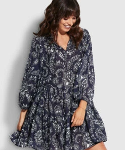 Deals β Seafolly Ladies Folklore Tier π Dress True navy π 8 Deals β Seafolly Ladies Folklore Tier π Dress True navy π -Seafolly Sales Shop 54603 DR True2520Navy 3
