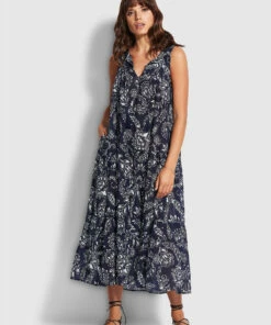Brand new π₯ Seafolly Ladies Folklore Midi π Dress True navy π