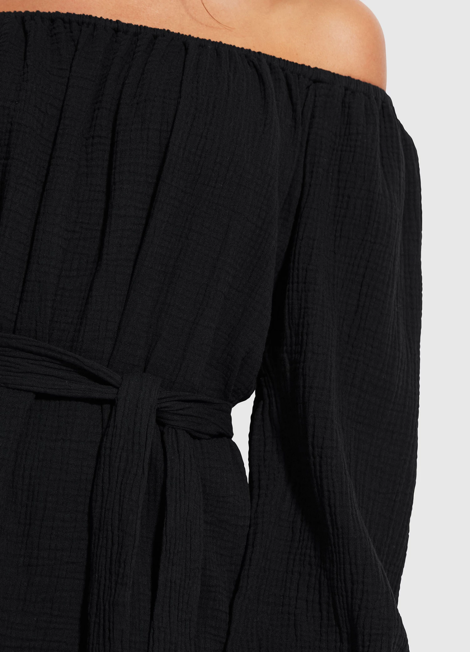 Flash Sale β Seafolly Ladies Double Cloth π Summer Cover Up Black π 4 Flash Sale β Seafolly Ladies Double Cloth π Summer Cover Up Black π - Image 4