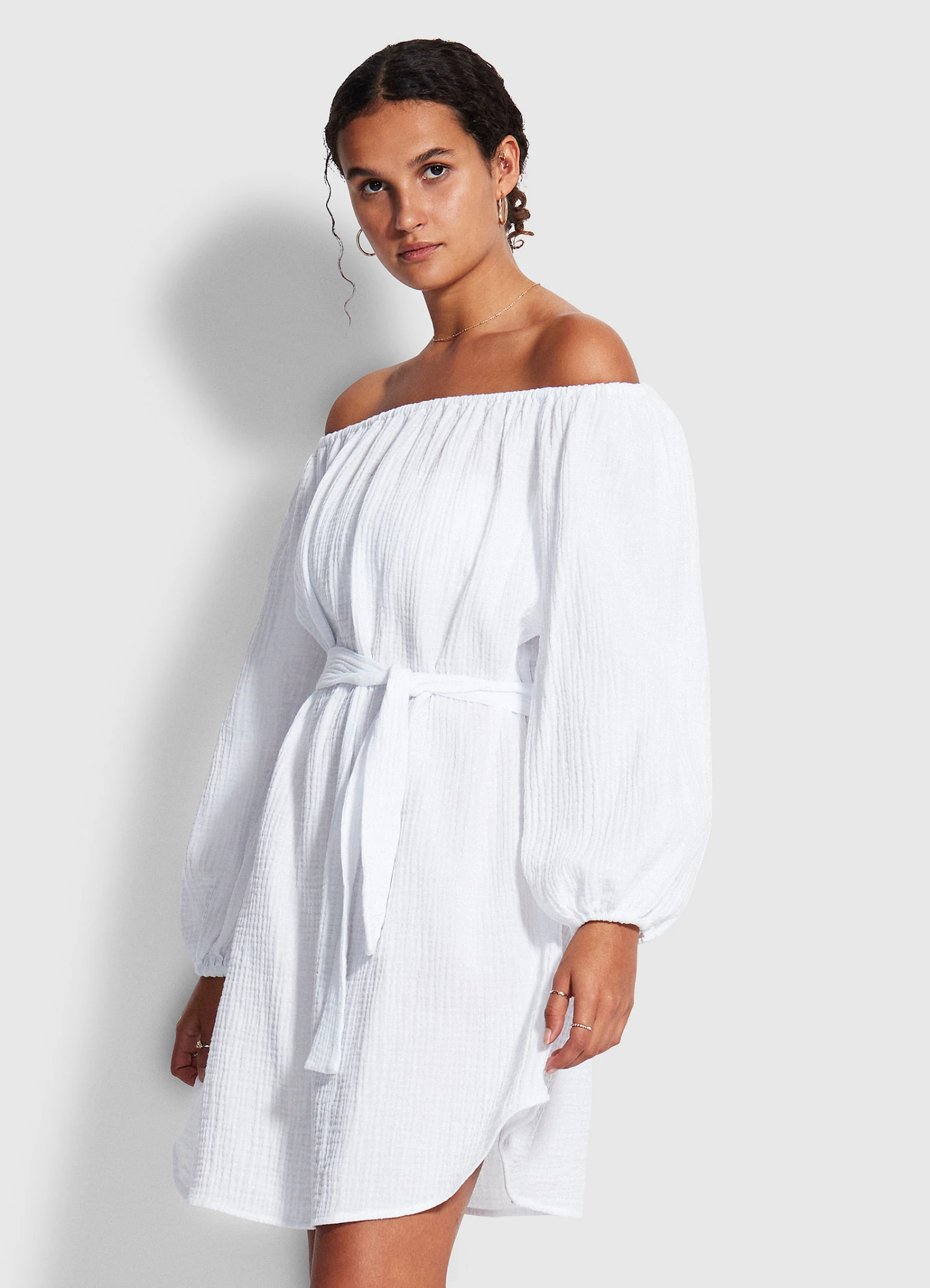 Budget π Seafolly Ladies Double Cloth π Summer Cover Up White π― 3 Budget π Seafolly Ladies Double Cloth π Summer Cover Up White π― - Image 3