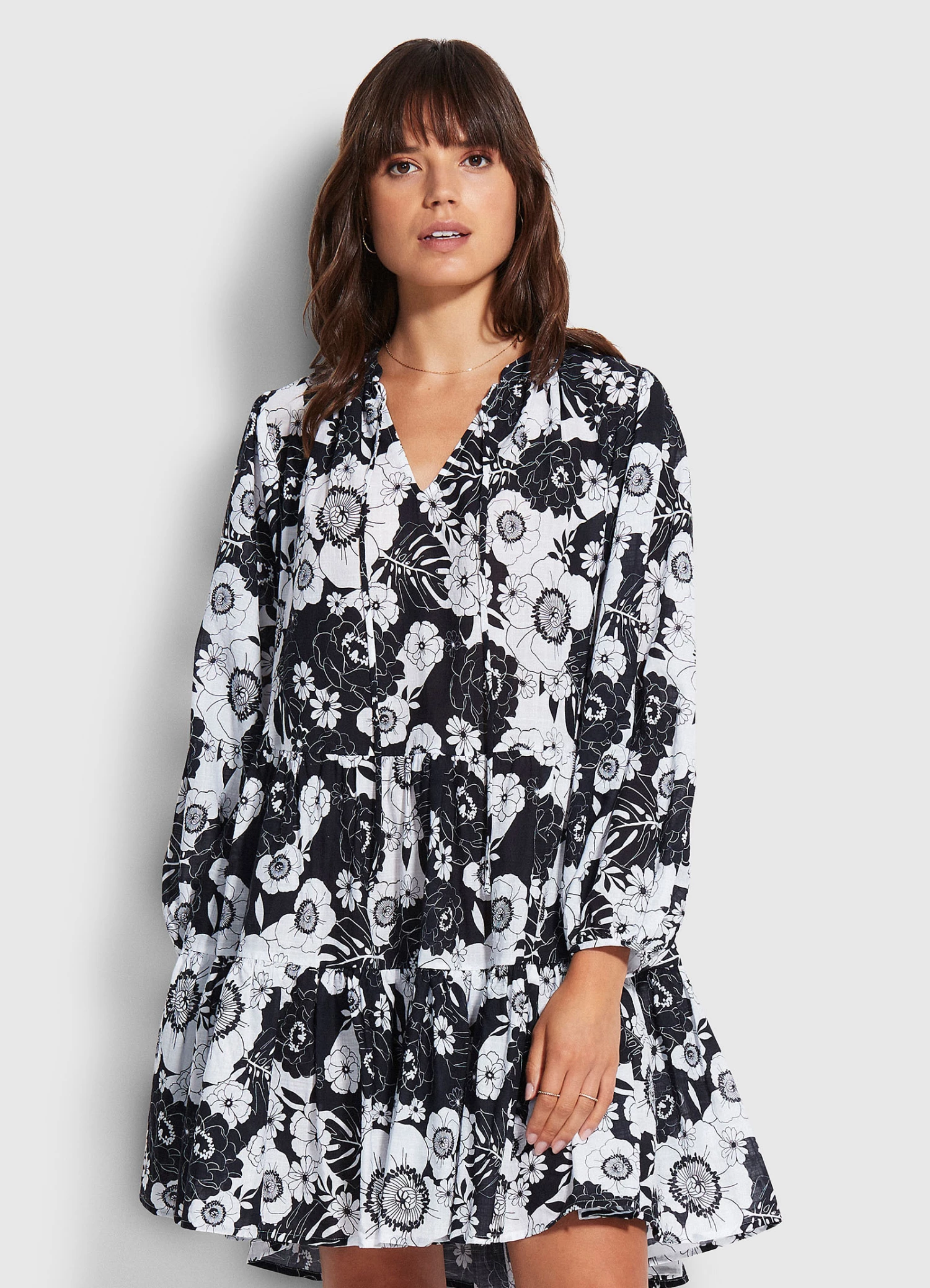 Brand new π Seafolly Ladies π Summer Of Love Tiered π Dress Black π 2 Brand new π Seafolly Ladies π Summer Of Love Tiered π Dress Black π - Image 2